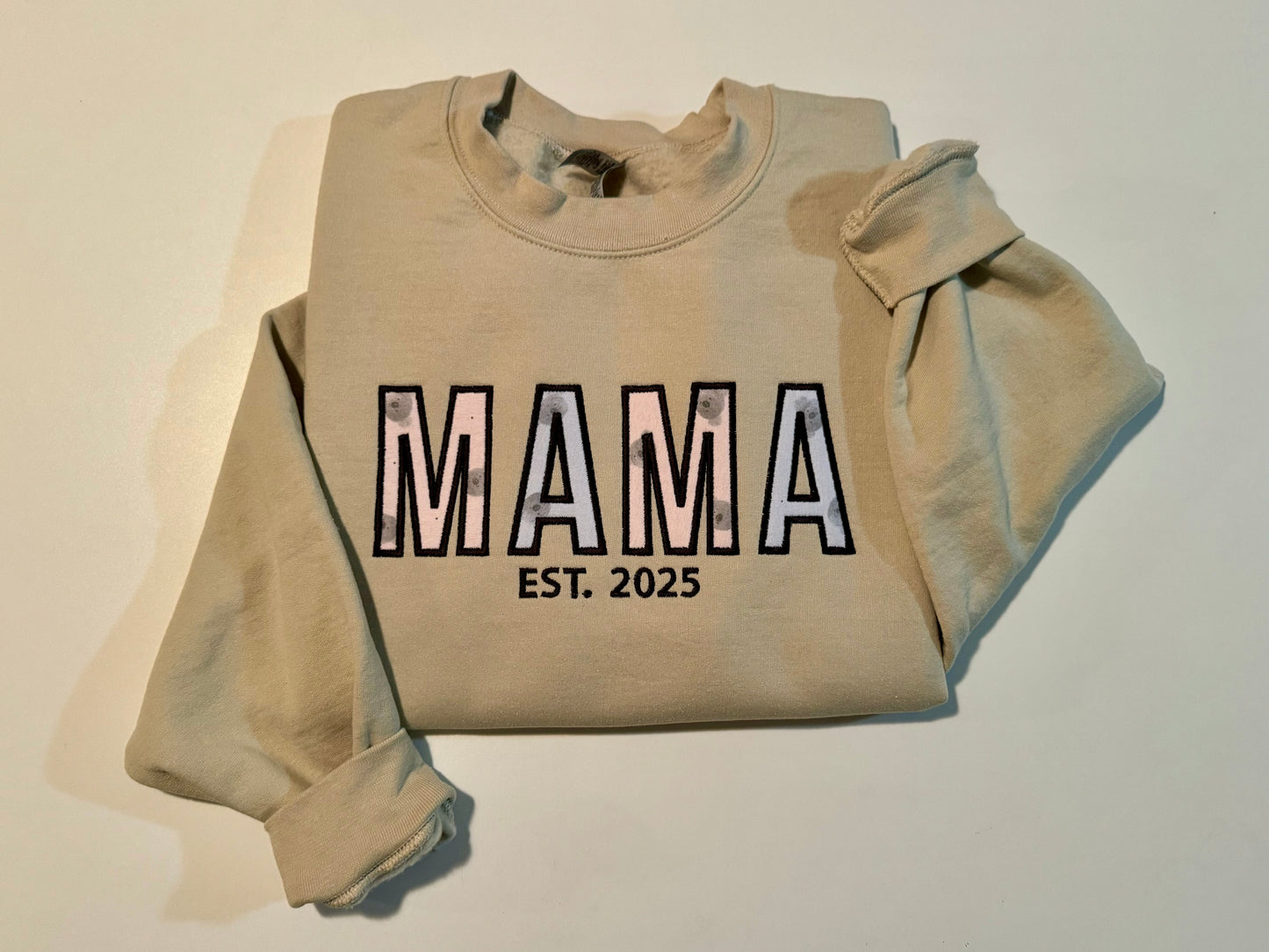 Mama or Dada applique crewneck