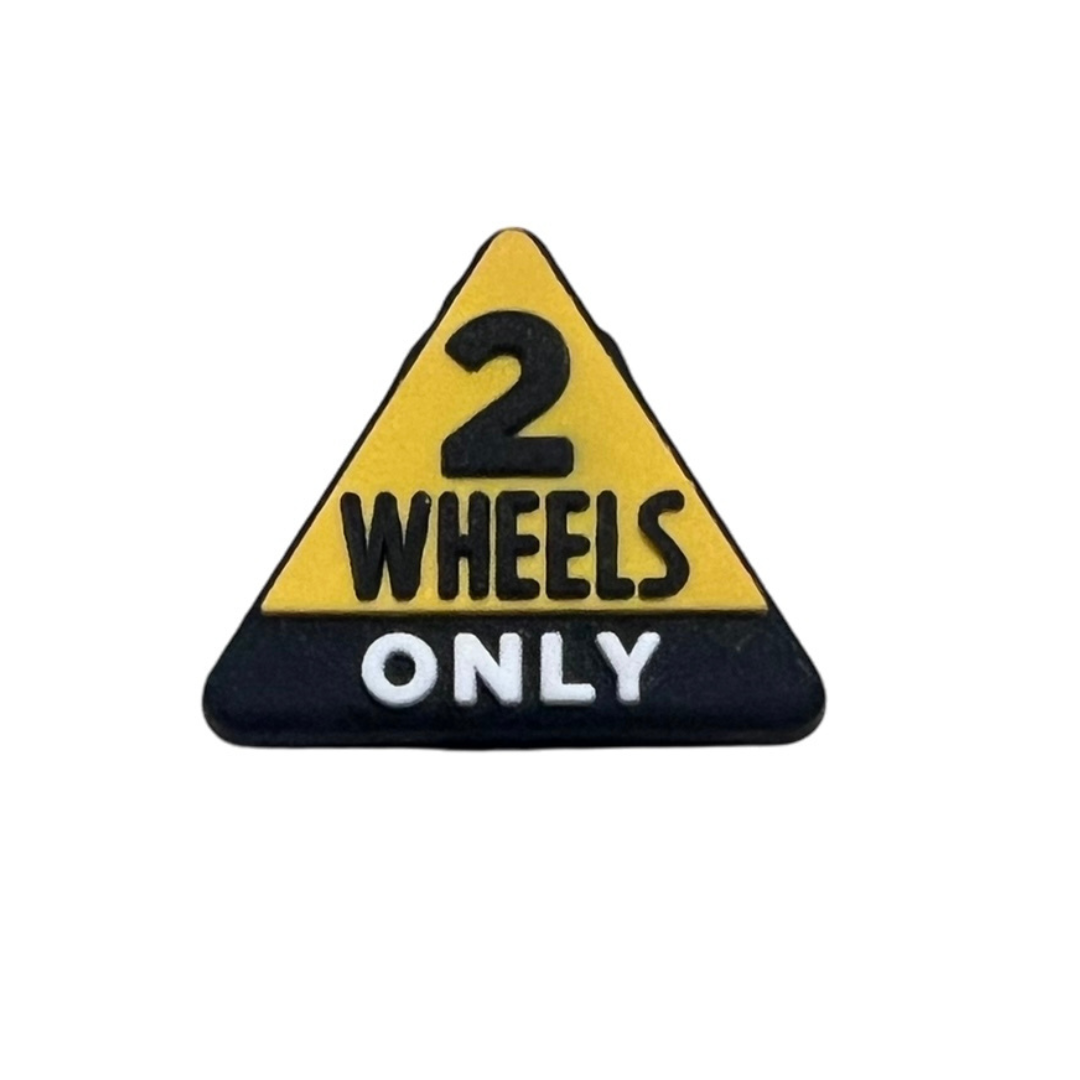 2 Wheels Only Croc Charm