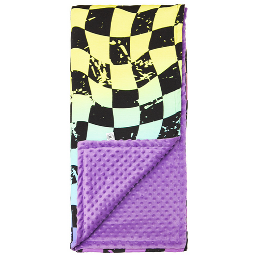 Rainbow Checker Blanket / Medium