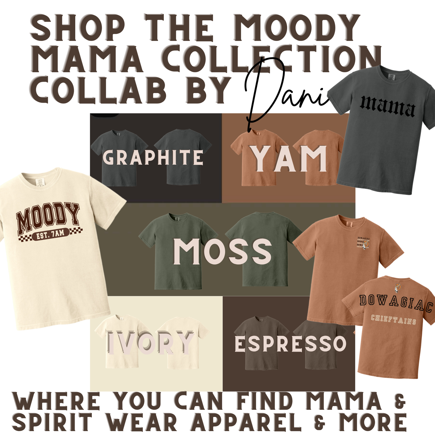 Moody Mama | Comfort Colors T-shirt | Moody Shirt | Gift for Mamas | Stylish Trendy Apparel