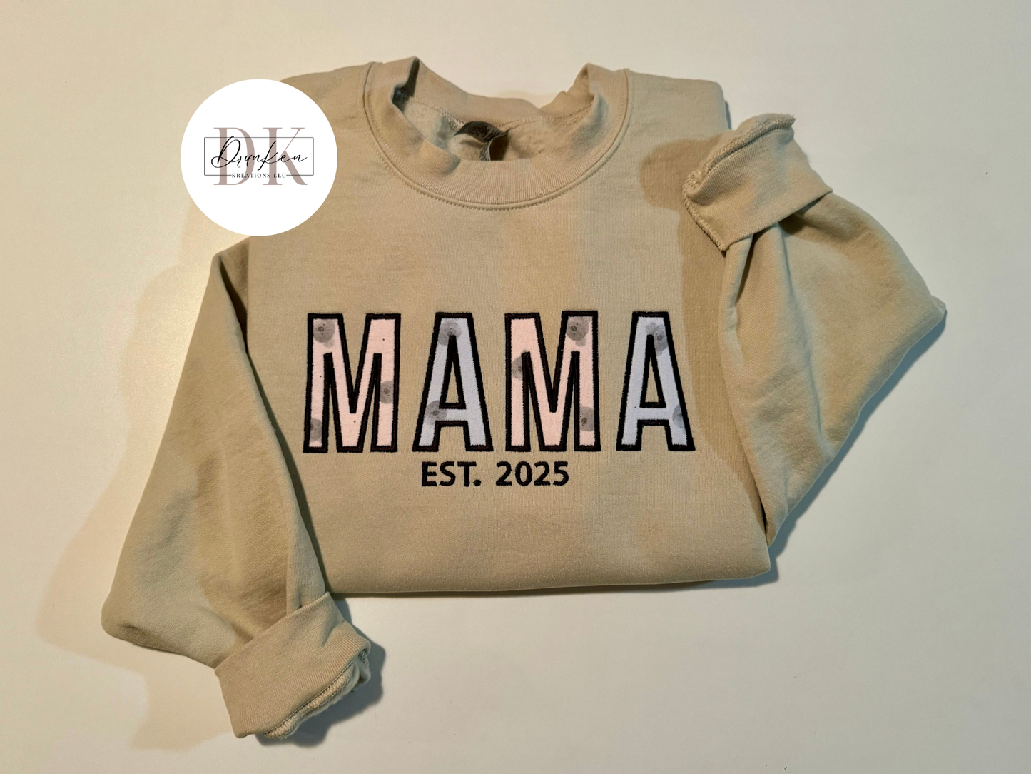 Custom applique crewneck