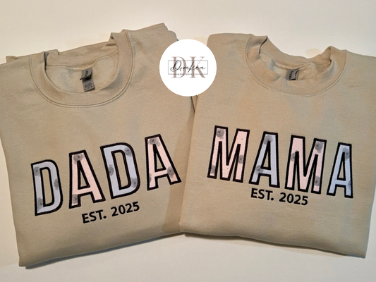 Custom applique crewneck