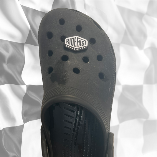 Ride Fast Leave Dirty Croc Charm