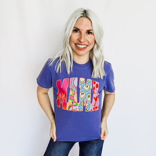 *Retro Mama Graphic Tee D-1042