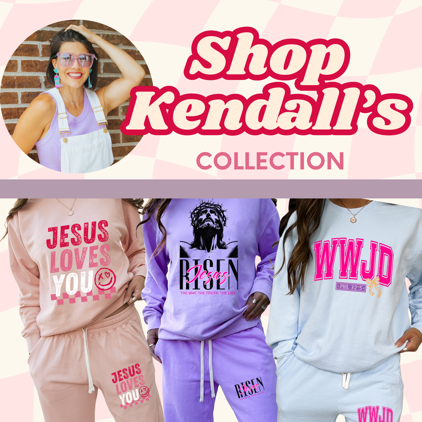 Kendall's Collection WWJD | Comfort Colors Crewneck Sweatshirt - Tshirt - Crop | Inspirational Faith Shirt | Gift for Believers | Stylish Religious Apparel