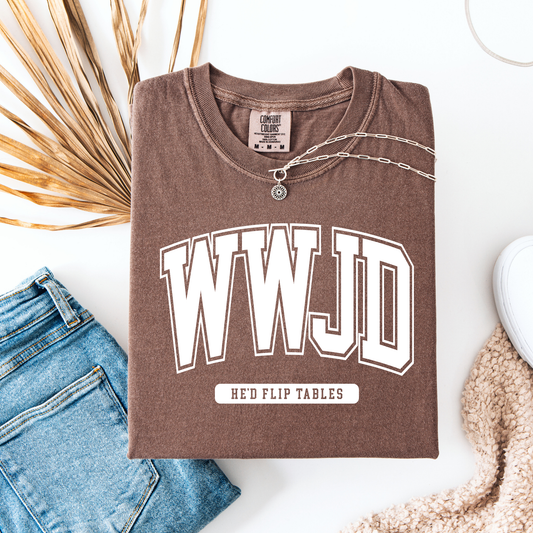*WWJD Flip Tables Graphic Tee